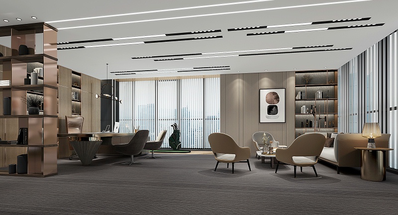 新中式办公室装修 新中式办公室装修