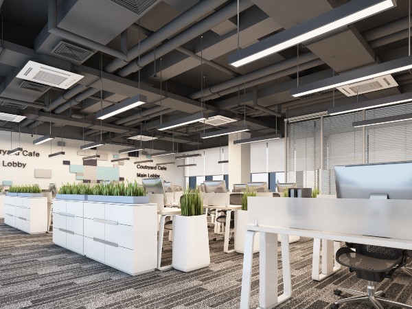 深圳装修效果图之工业类企业办公区案例 深圳办公室装修