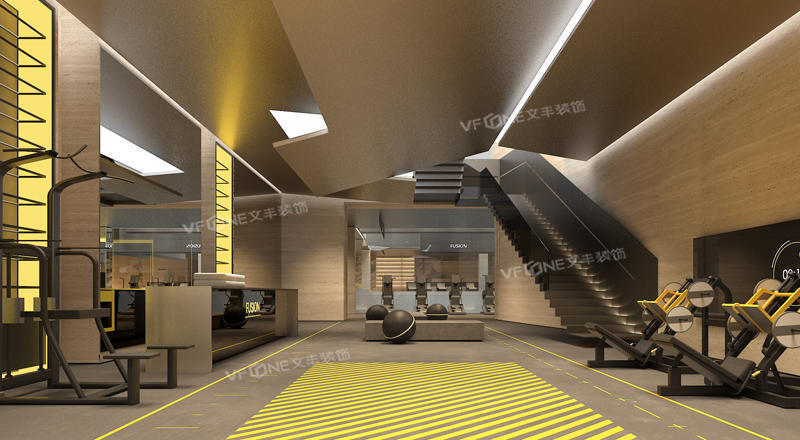 健身房装修设计效果图 健身房装修设计效果图