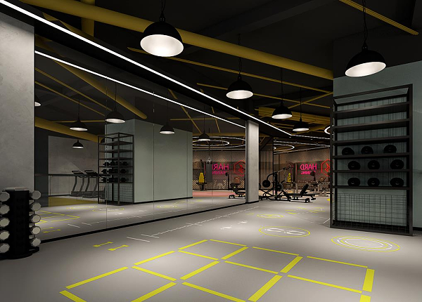 健身房装修效果图