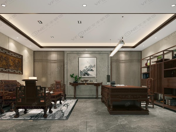 办公室装修设计公司_恒耀集团设计效果图,高端精致的全新质感