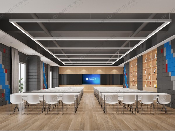 迪芬尼多元化办公空间装修设计-深圳靠谱装修公司专业装修技巧