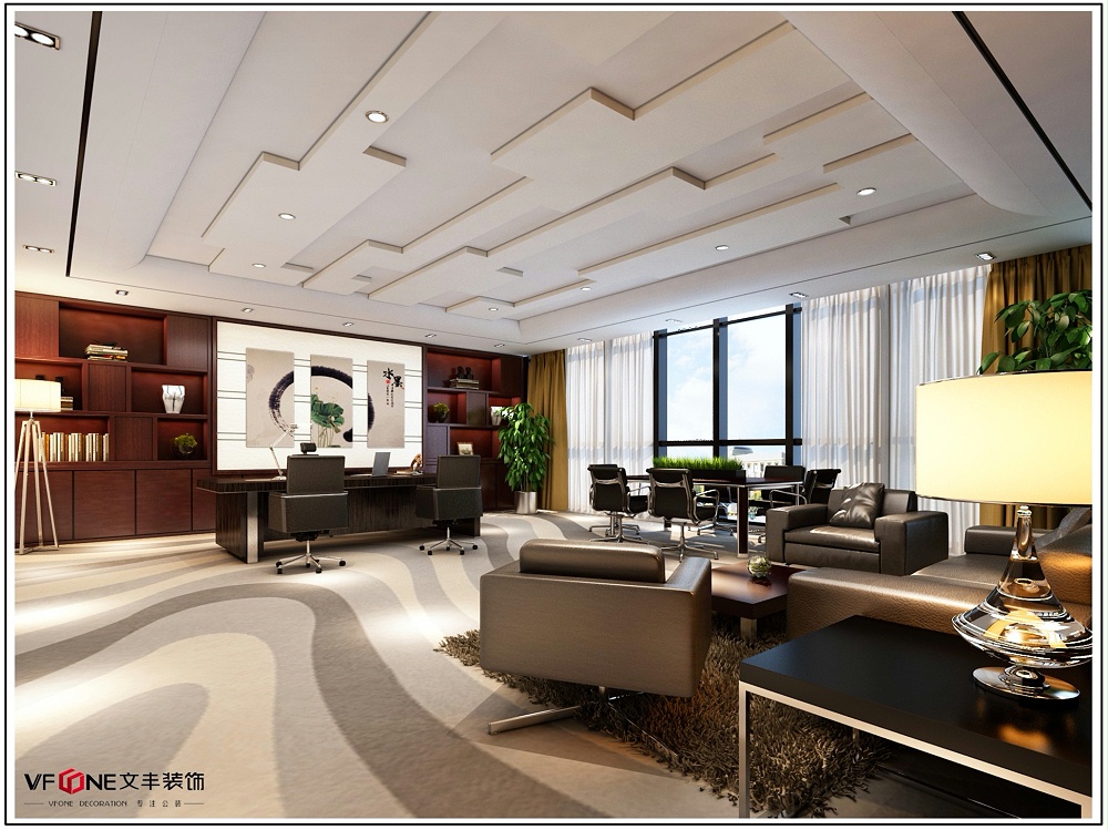 大型企业总经理室效果图